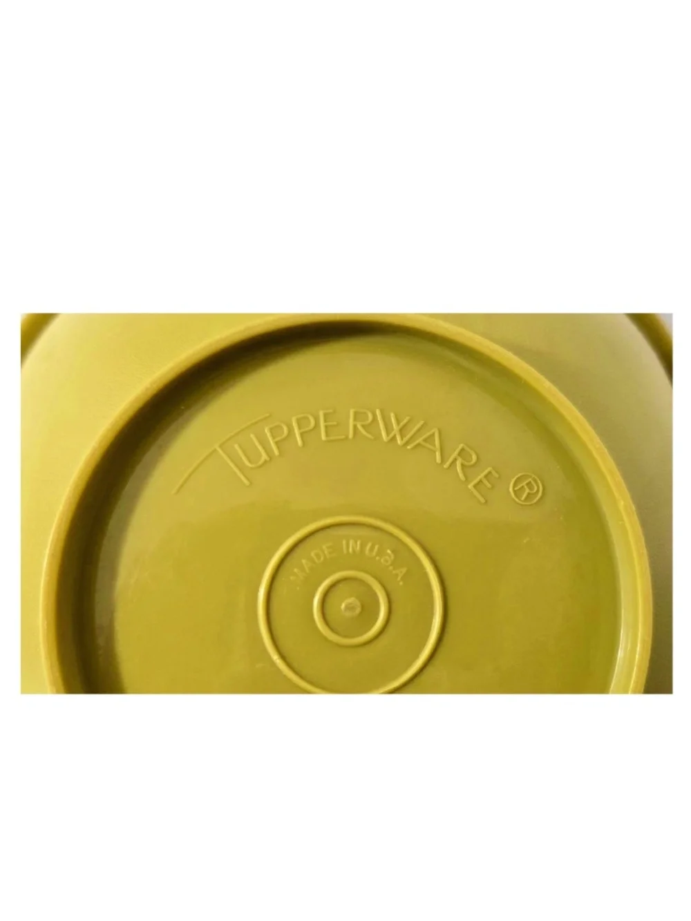 Vintage Tupperware Bowl Green Lid Modular Mates Servalier Container 840-6 VTG